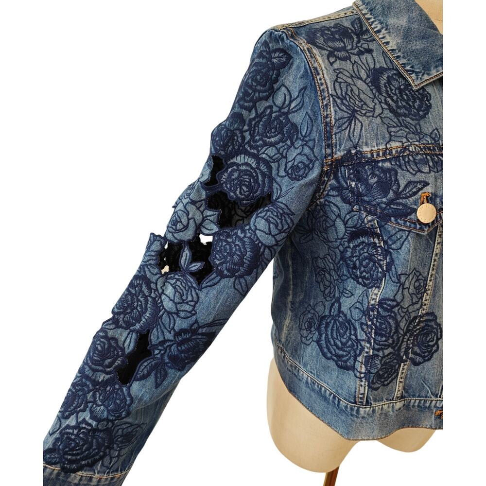 Alice + Olivia CHLOE DENIM JACKET - Picture 9 of 11